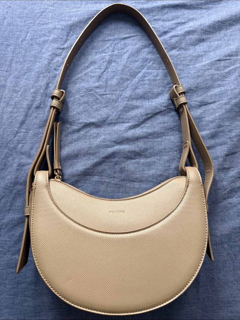 Polene gray Shoulder Bag